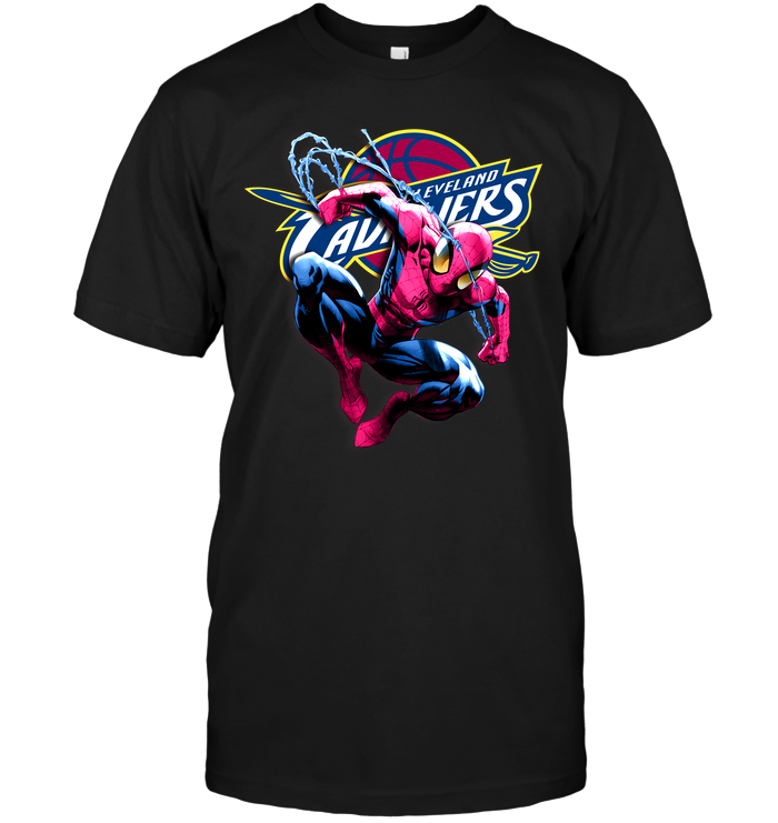 Cleveland Cavaliers "spiderman" Superhero T-Shirt Cleveland Cavaliers "spiderman" Superhero T-Shirt