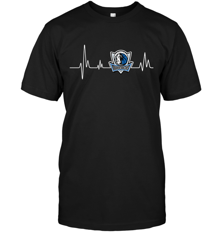Dallas Mavericks "game Day Heartbeat" T-Shirt Dallas Mavericks "game Day Heartbeat" T-Shirt