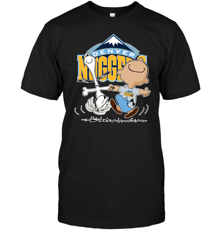 Denver Nuggets "charlie Brown & Snoopy" T-Shirt Denver Nuggets "charlie Brown & Snoopy" T-Shirt