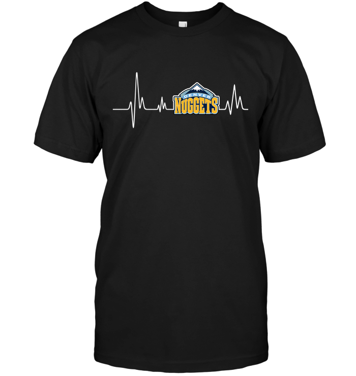 Denver Nuggets "game Day Heartbeat" T-Shirt Denver Nuggets "game Day Heartbeat" T-Shirt