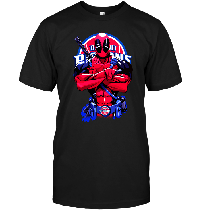 Detroit Pistons "deadpool" Crossover T-Shirt Detroit Pistons "deadpool" Crossover T-Shirt