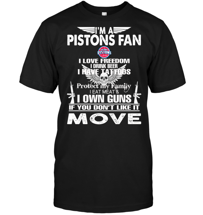 Detroit Pistons "i'm A Pistons Fan" Personality T-Shirt Detroit Pistons "i'm A Pistons Fan" Personality T-Shirt