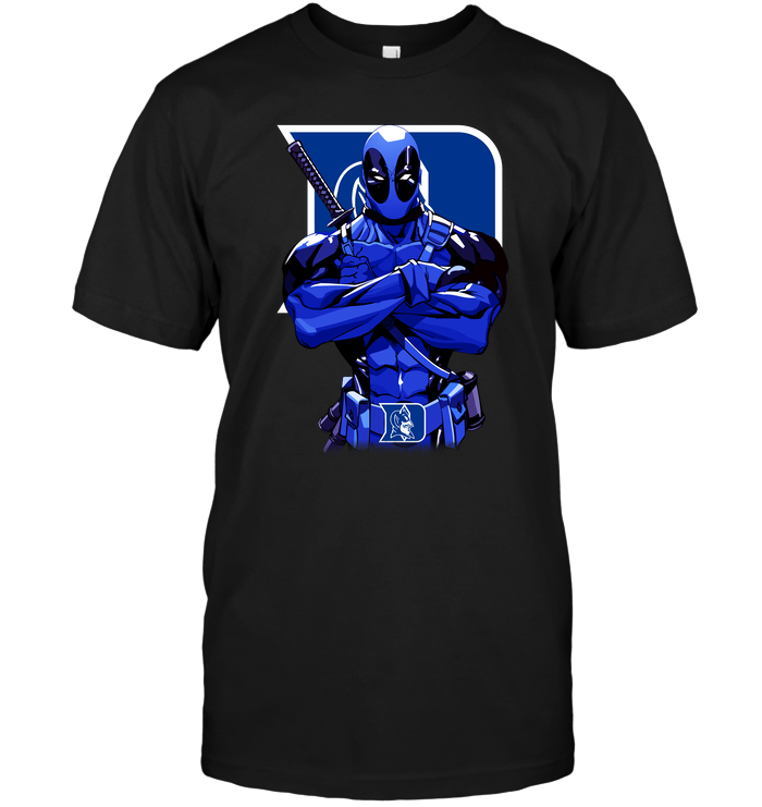 Duke Blue Devils "deadpool" Crossover T-Shirt Duke Blue Devils "deadpool" Crossover T-Shirt