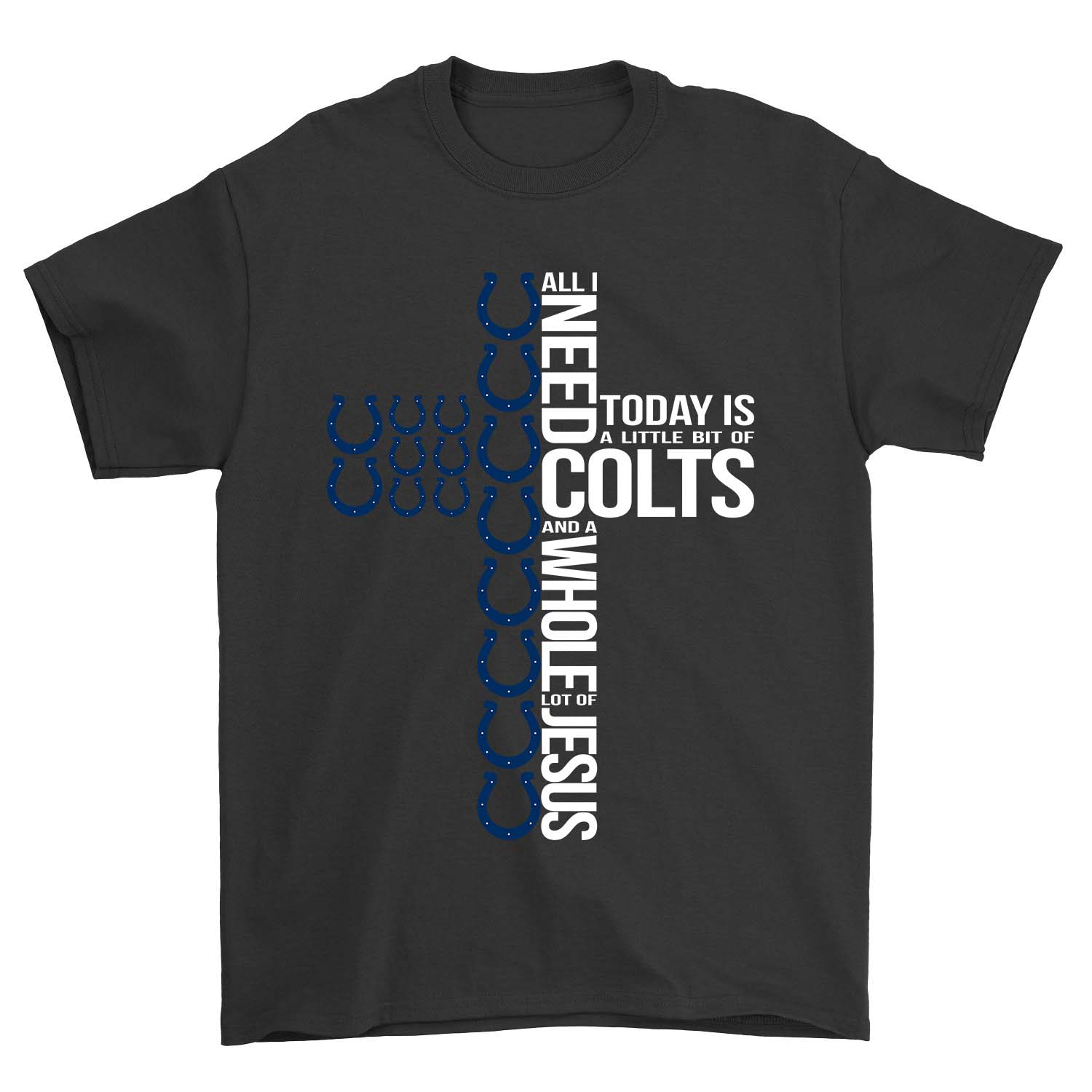 Indianapolis Colts "jesus & Colts" Christian Fan T-Shirt Indianapolis Colts "jesus & Colts" Christian Fan T-Shirt