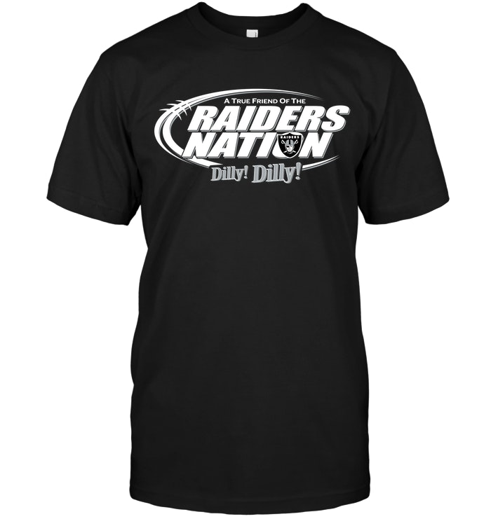 Oakland Raiders "a True Friend Of The Raiders Nation" T-Shirt Oakland Raiders "a True Friend Of The Raiders Nation" T-Shirt