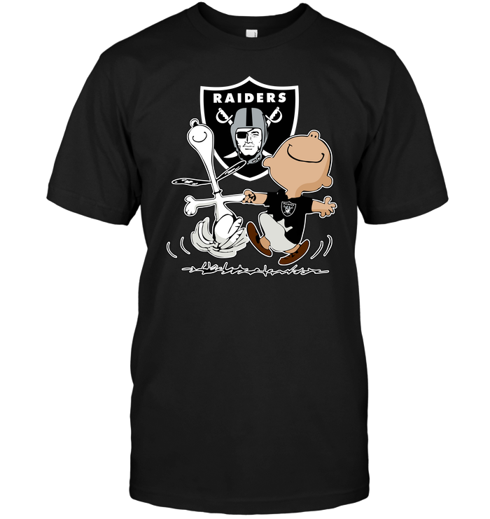 Oakland Raiders "charlie Brown & Snoopy" T-Shirt Oakland Raiders "charlie Brown & Snoopy" T-Shirt