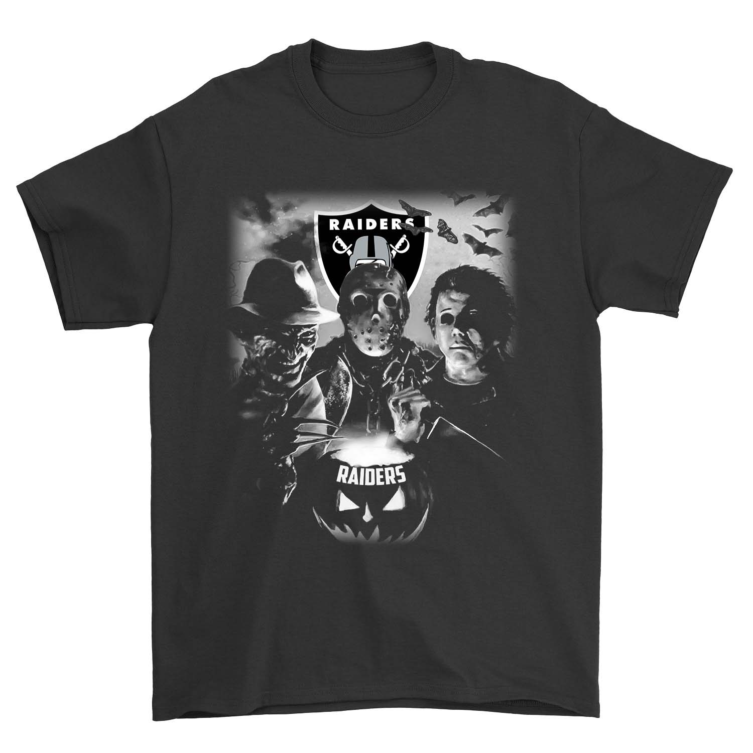 Oakland Raiders "horror Icon" Crossover T-Shirt Oakland Raiders "horror Icon" Crossover T-Shirt