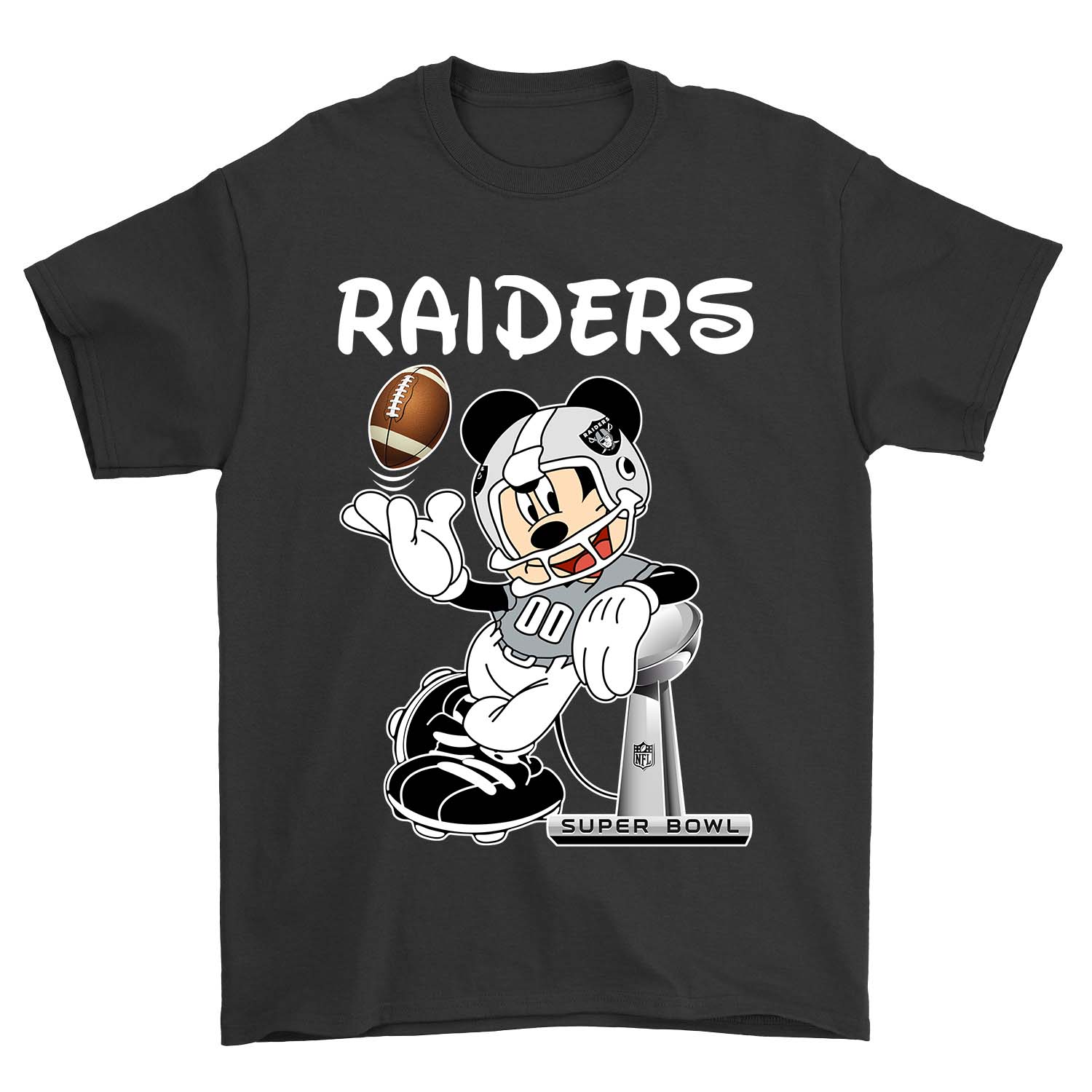 Oakland Raiders "mickey Mouse" Disney T-Shirt Oakland Raiders "mickey Mouse" Disney T-Shirt