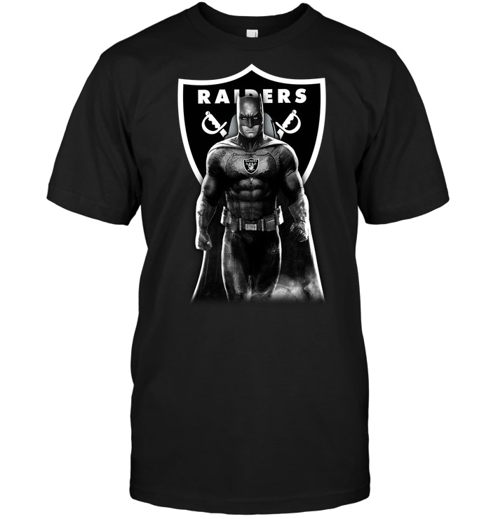 Oakland Raiders "batman Bruce Wayne" T-Shirt Oakland Raiders "batman Bruce Wayne" T-Shirt