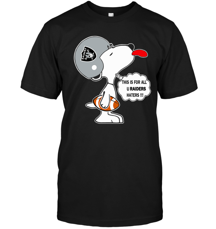 Oakland Raiders "snoopy Haters" T-Shirt Oakland Raiders "snoopy Haters" T-Shirt