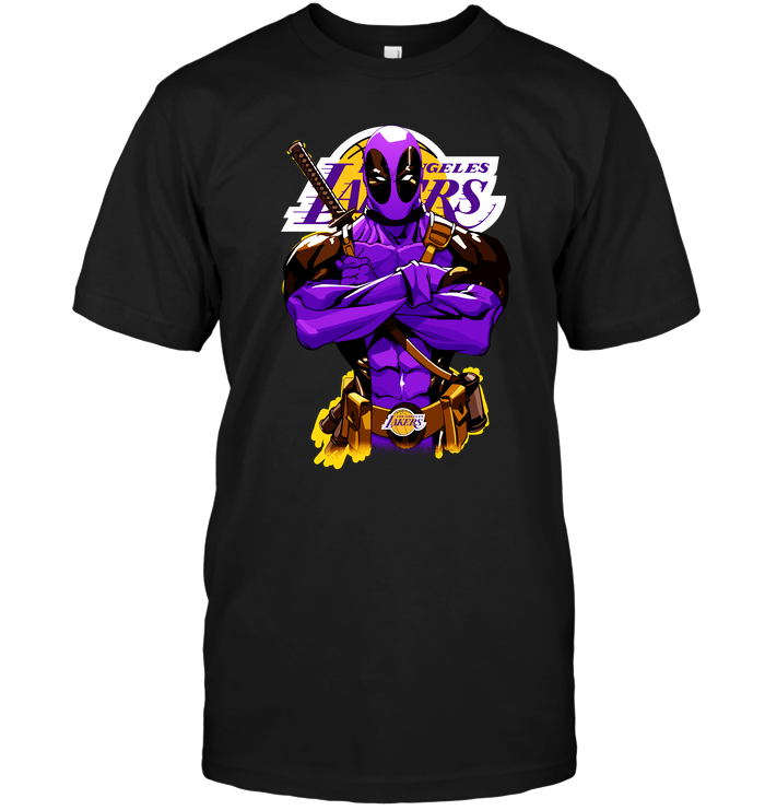 Los Angeles Lakers "deadpool" Crossover T-Shirt Los Angeles Lakers "deadpool" Crossover T-Shirt