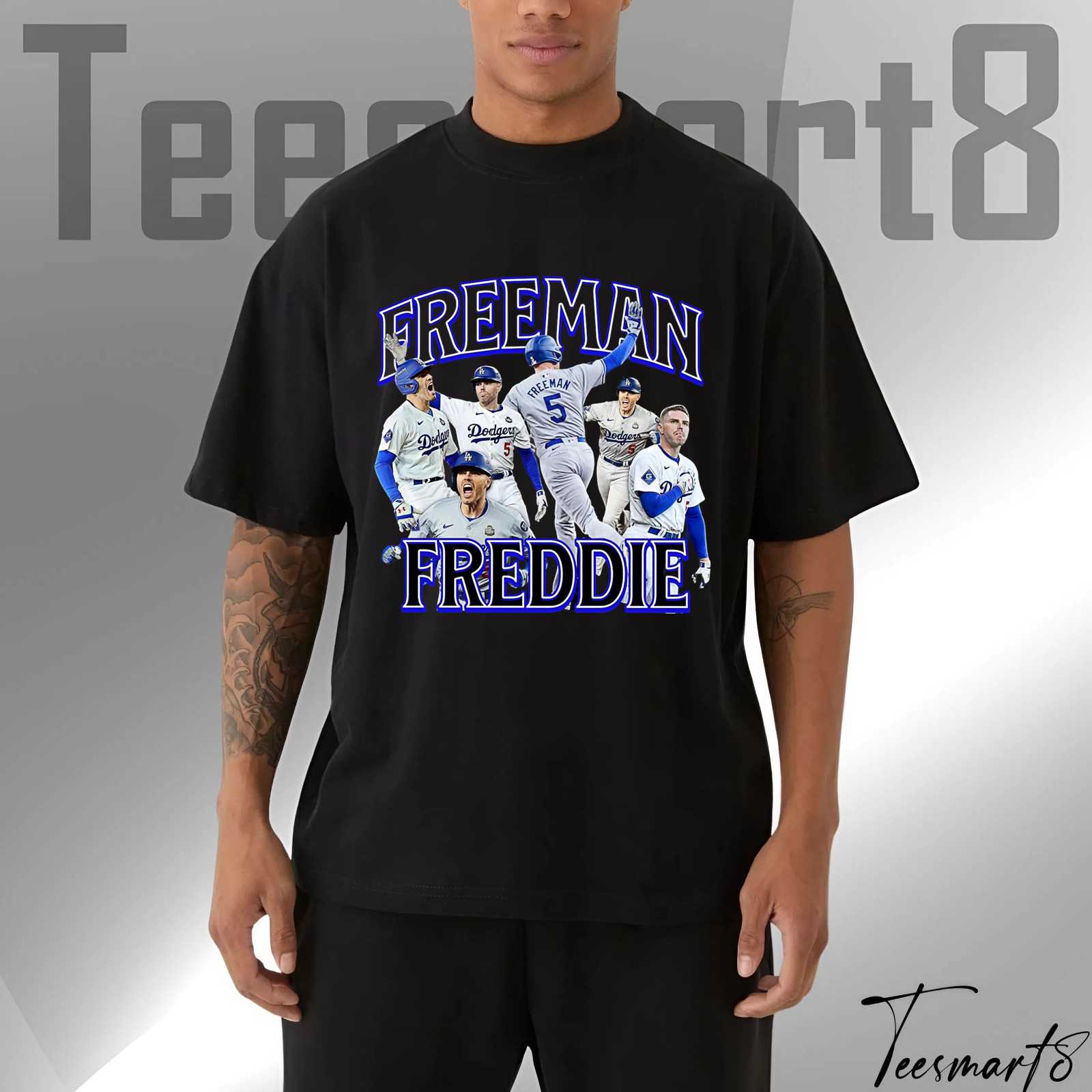 Freddie Freeman T Shirt – Dodgers World Series Graphic Tee For Baseball Fans