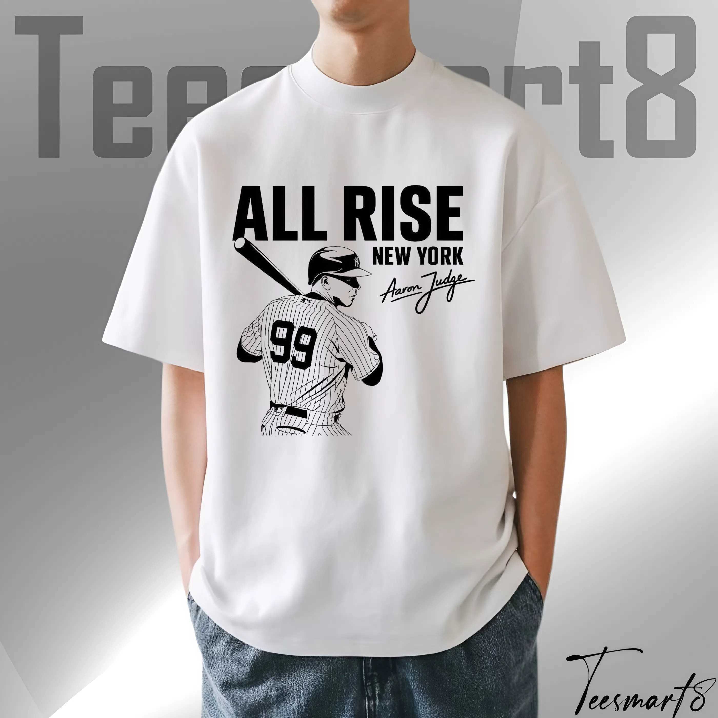Aaron Judge 99 Jersey Style Tee – New York Yankees Fan Shirt