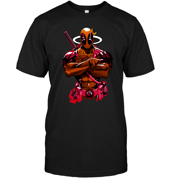 Miami Heat "deadpool" Crossover T-Shirt Miami Heat "deadpool" Crossover T-Shirt