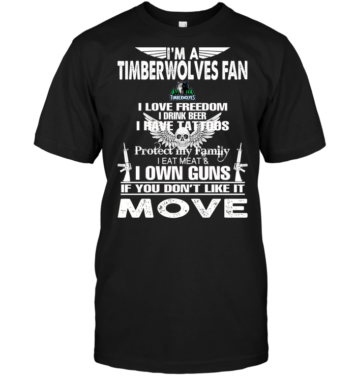 Minnesota Timberwolves "i'm A Timberwolves Fan" Personality T-Shirt Minnesota Timberwolves "i'm A Timberwolves Fan" Personality T-Shirt