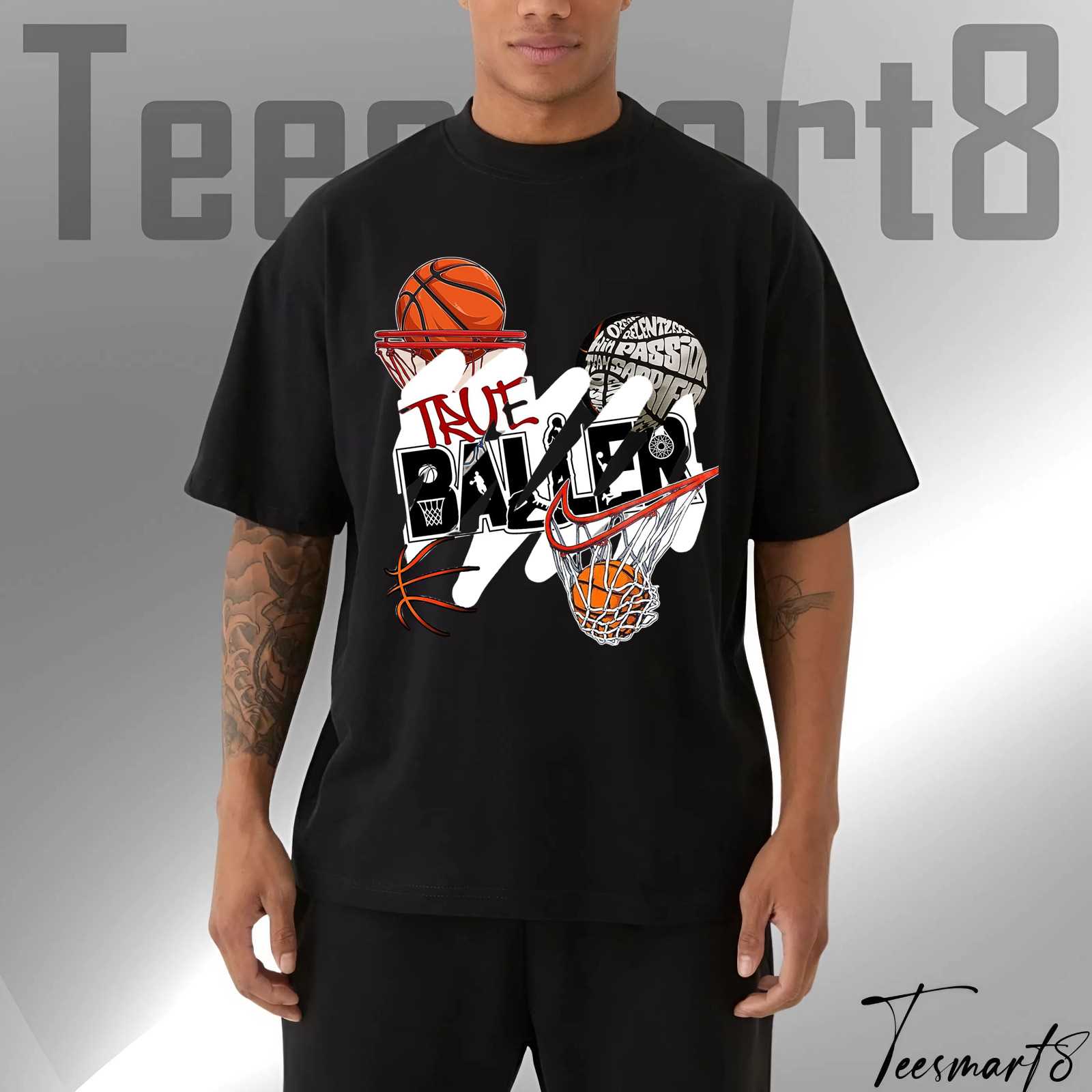 True Baller T-Shirt – Nba Inspired Hoops Graphic Tee For Fans