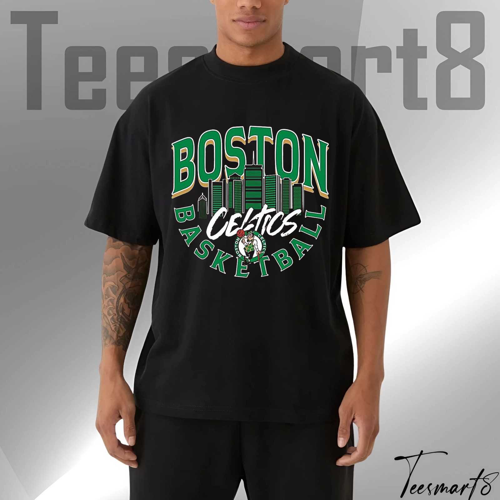 Boston Nba Logo Tee – Vintage Celtics Basketball Graphic Shirt