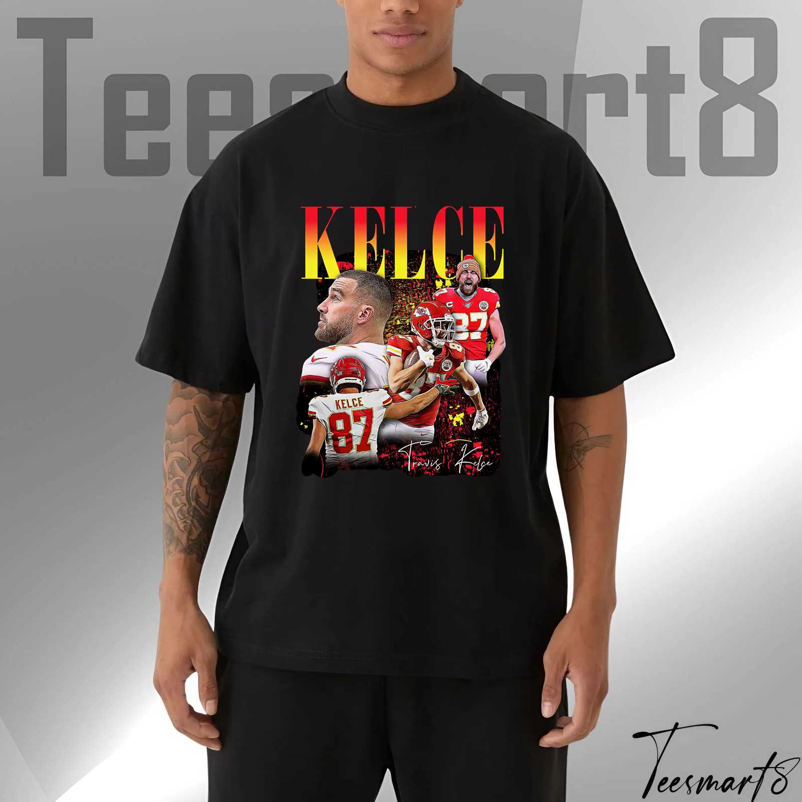 Travis Kelce 87 Tee – Nfl Legend Graphic Shirt