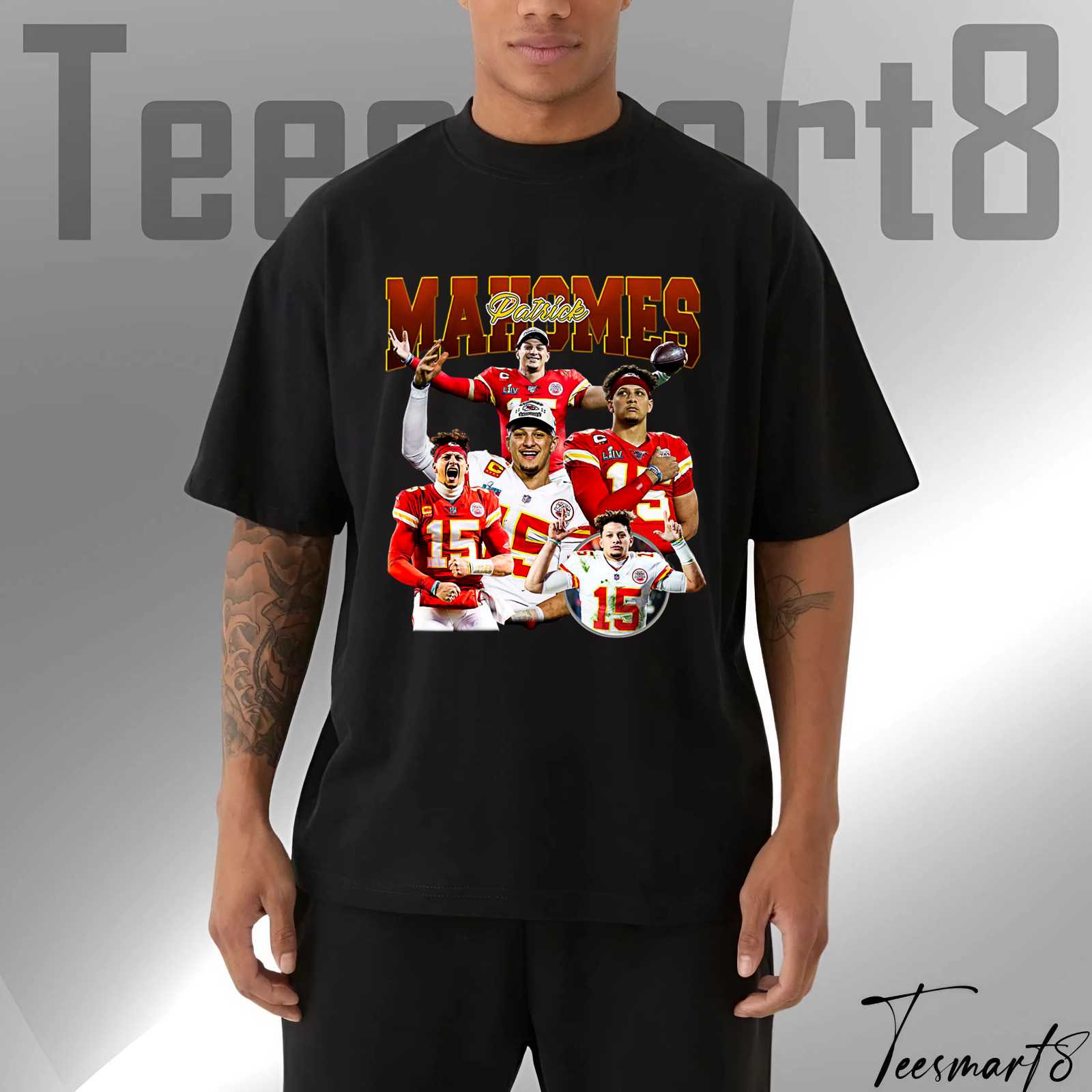 Patrick Mahomes Qb Power T-Shirt – Nfl Superstar Graphic Tee