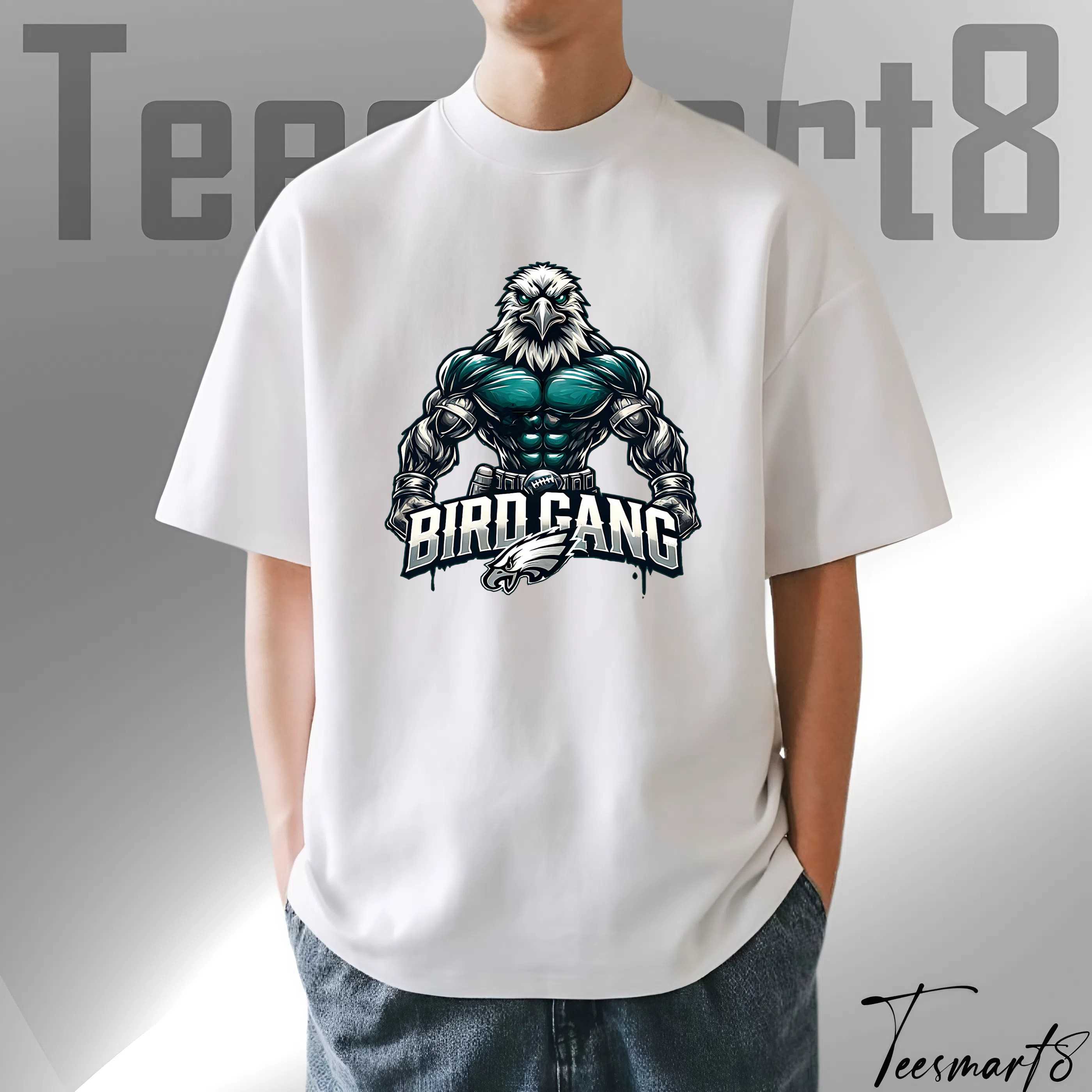 Philadelphia Eagles Bird Gang Mascot Football Fan Tee – Nfl Team Supporter Shirt
