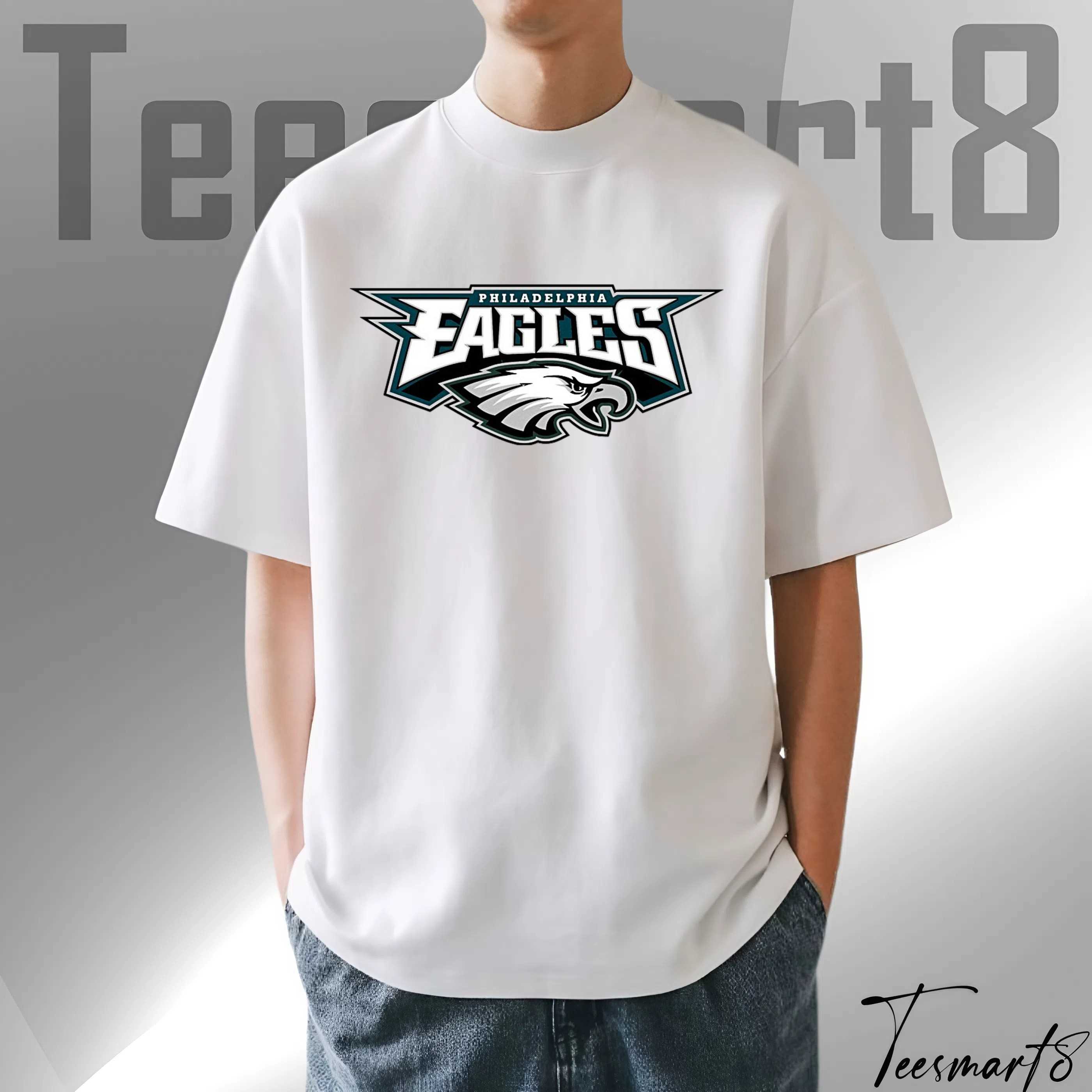 Philadelphia Eagles Logo Football T-Shirt – Official Nfl Team Apparel