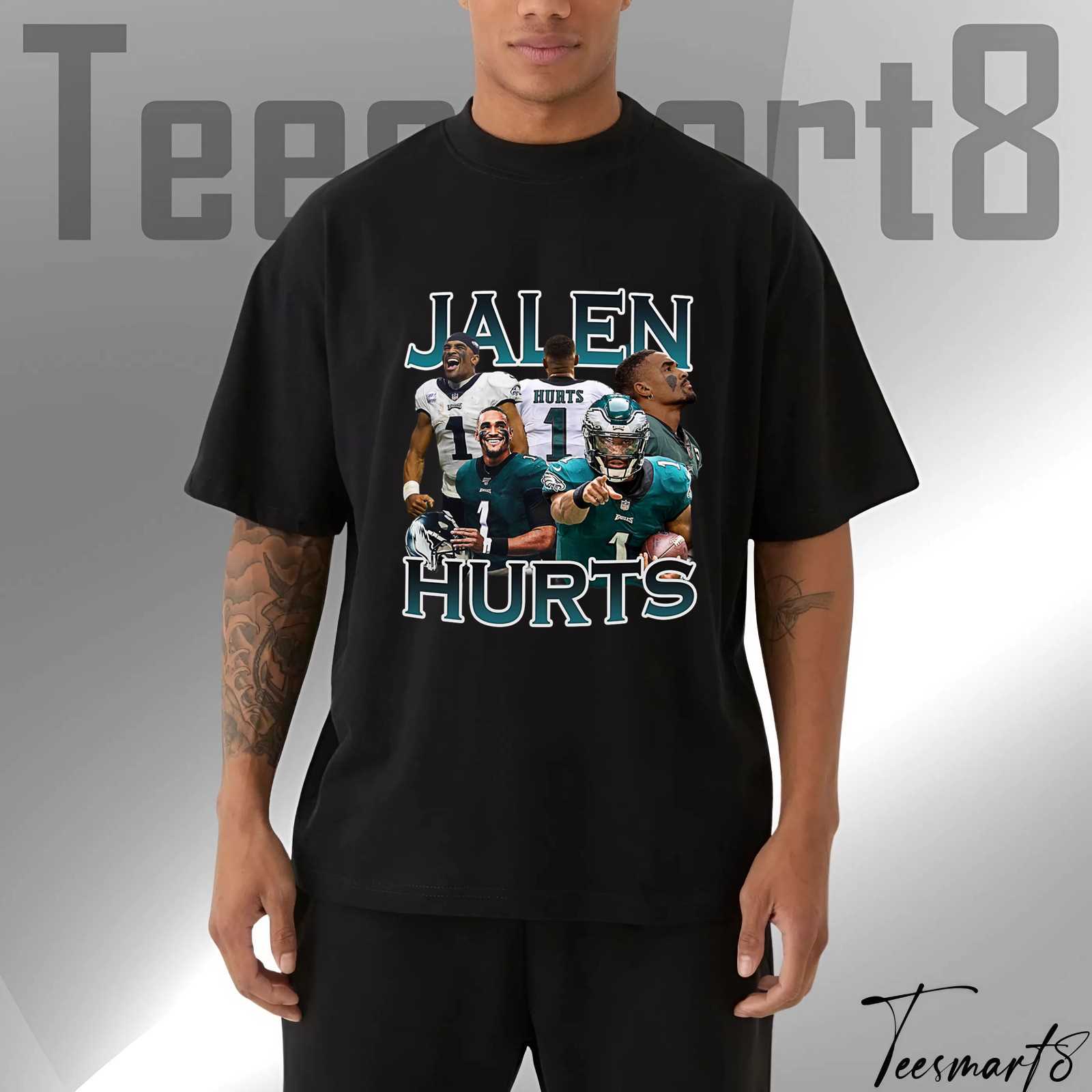 Jalen Hurts Graphic Tee – Philly Quarterback Star Shirt