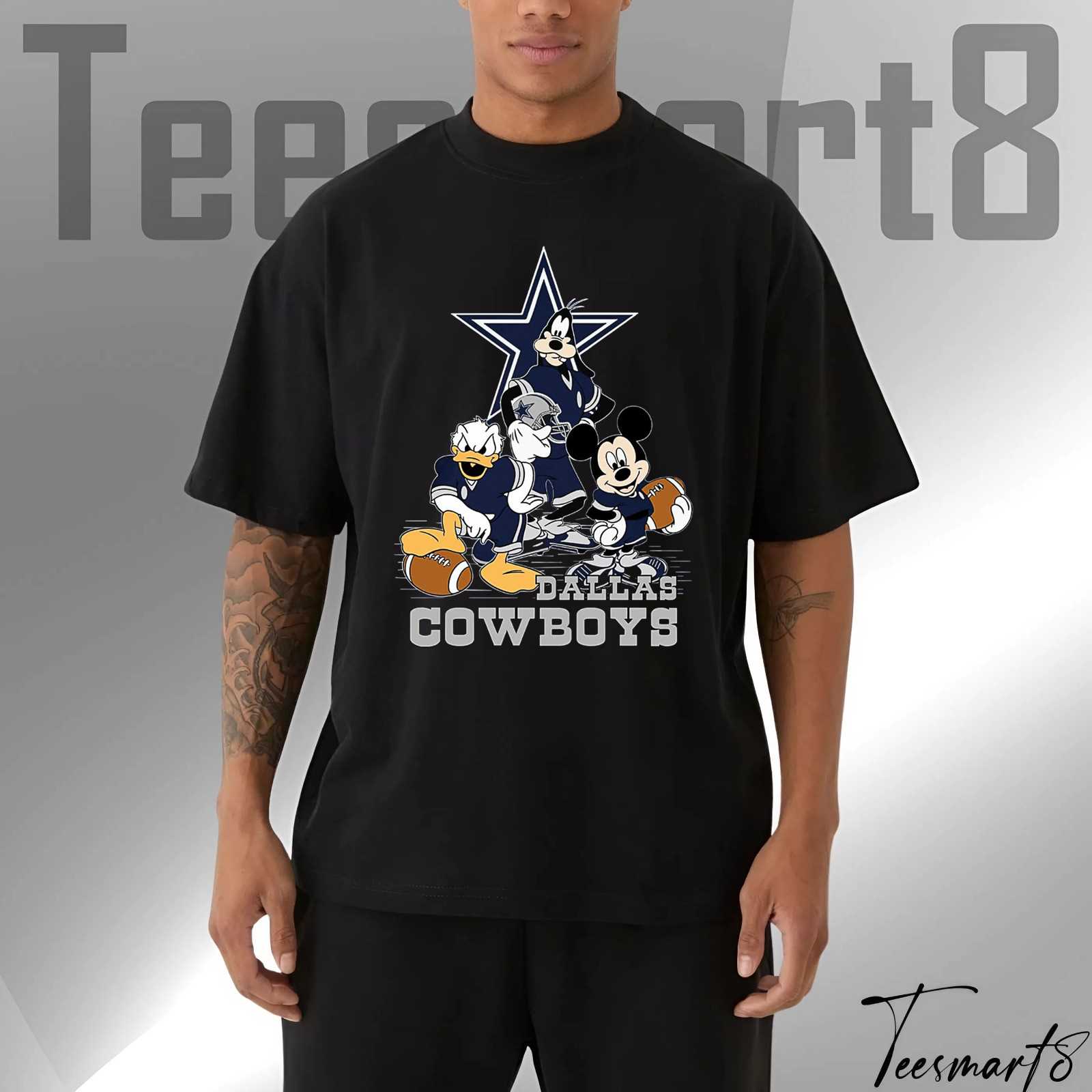 Dallas Cowboys Disney Style T-Shirt – Cute Football Tee