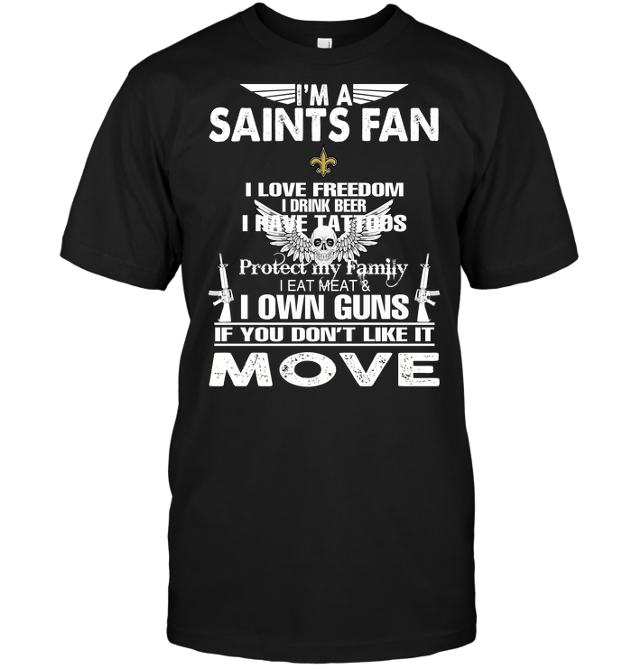 New Orleans Saints "i'm A Saints Fan" Personality T-Shirt New Orleans Saints "i'm A Saints Fan" Personality T-Shirt