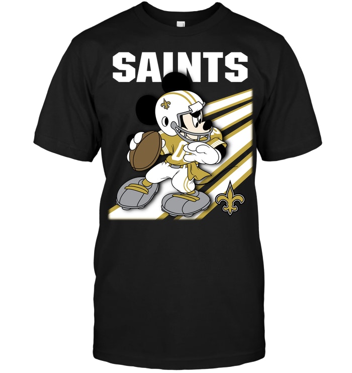 New Orleans Saints "mickey Mouse" Disney Football T-Shirt New Orleans Saints "mickey Mouse" Disney Football T-Shirt
