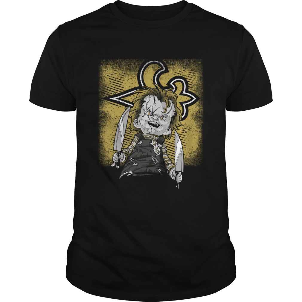 New Orleans Saints Halloween "chucky" T-Shirt New Orleans Saints Halloween "chucky" T-Shirt