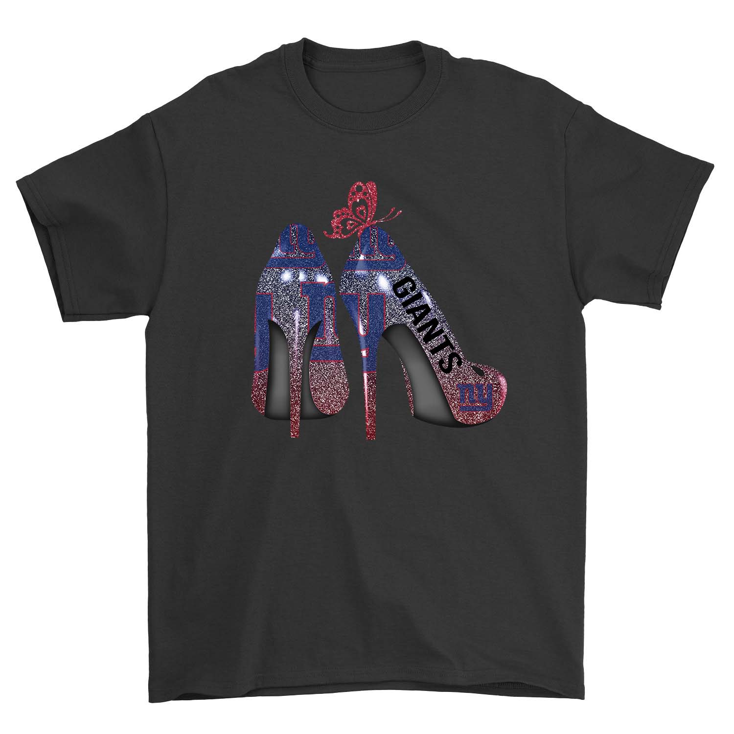 New York Giants "butterfly High Heels" T-Shirt New York Giants "butterfly High Heels" T-Shirt