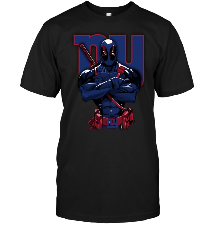 New York Giants "deadpool" Crossover T-Shirt New York Giants "deadpool" Crossover T-Shirt