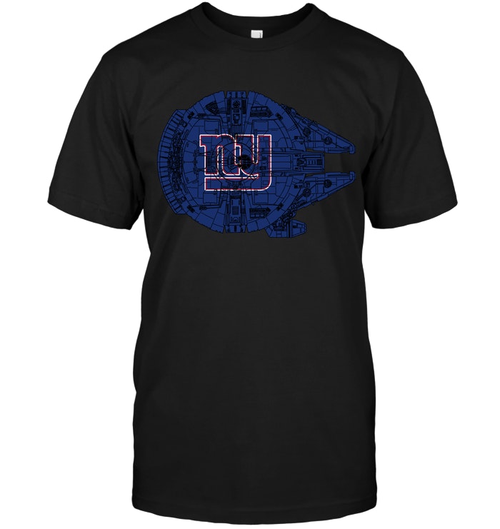 New York Giants "millennium Falcon" Star Wars T-Shirt New York Giants "millennium Falcon" Star Wars T-Shirt