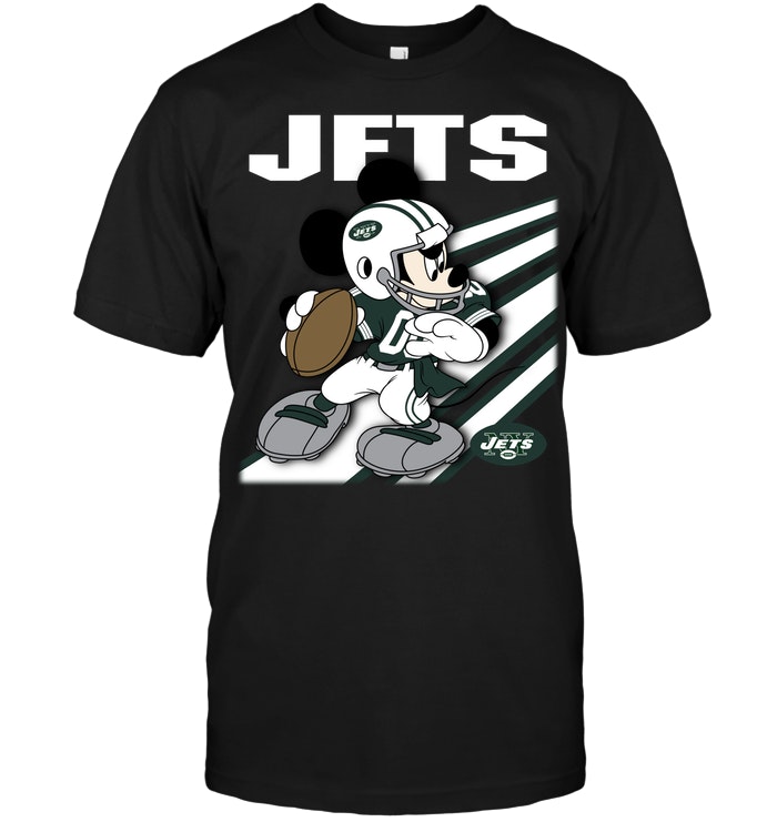 New York Jets "mickey Mouse" Disney Football T-Shirt New York Jets "mickey Mouse" Disney Football T-Shirt