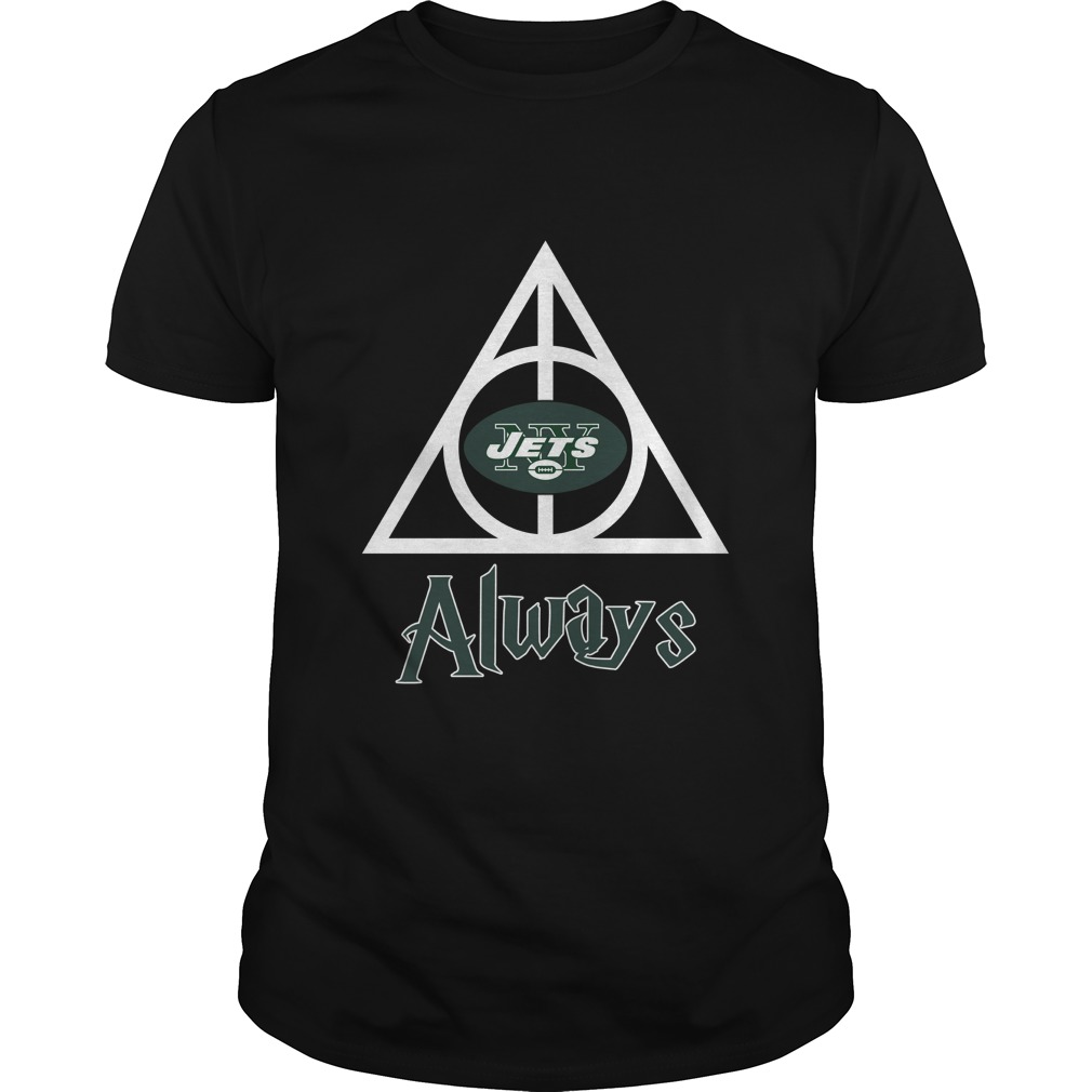 New York Jets "deathly Hallows Always" Harry Potter T-Shirt New York Jets "deathly Hallows Always" Harry Potter T-Shirt