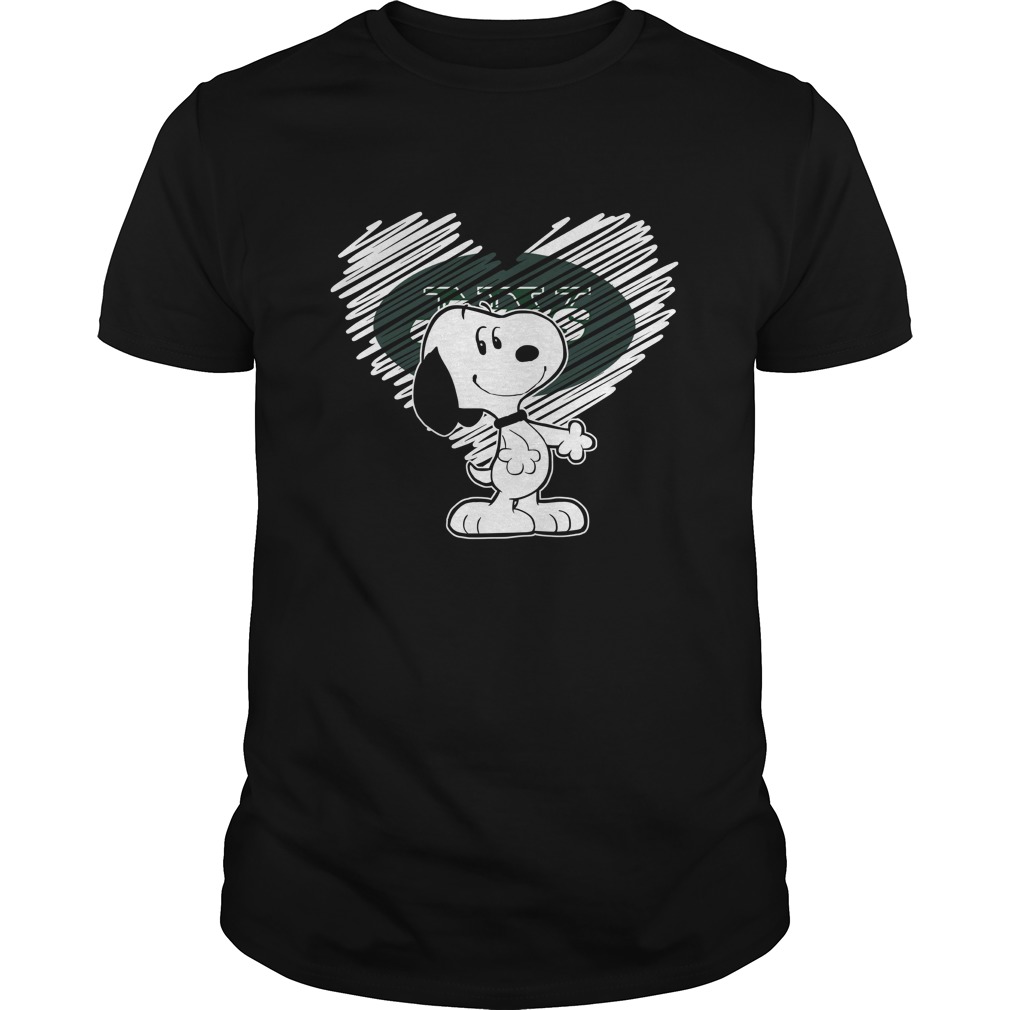 New York Jets "snoopy In My Heart" T-Shirt New York Jets "snoopy In My Heart" T-Shirt