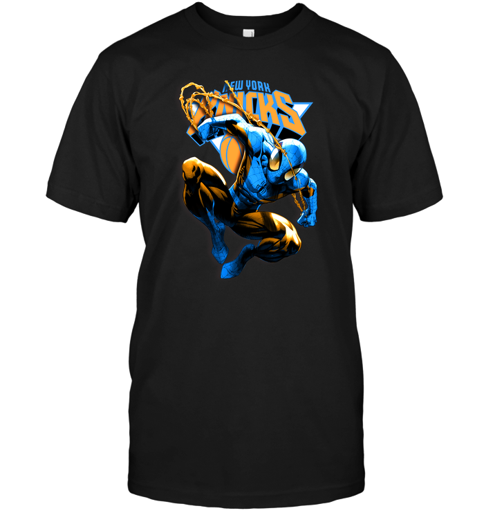 New York Knicks "spiderman" Superhero T-Shirt New York Knicks "spiderman" Superhero T-Shirt