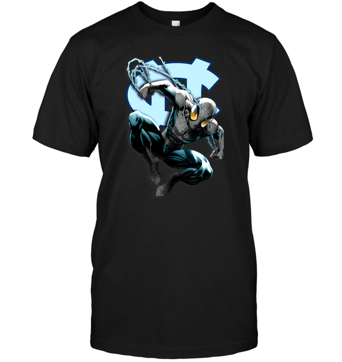 Spider-Man North Carolina Tar Heels T-Shirt Spider-Man North Carolina Tar Heels T-Shirt