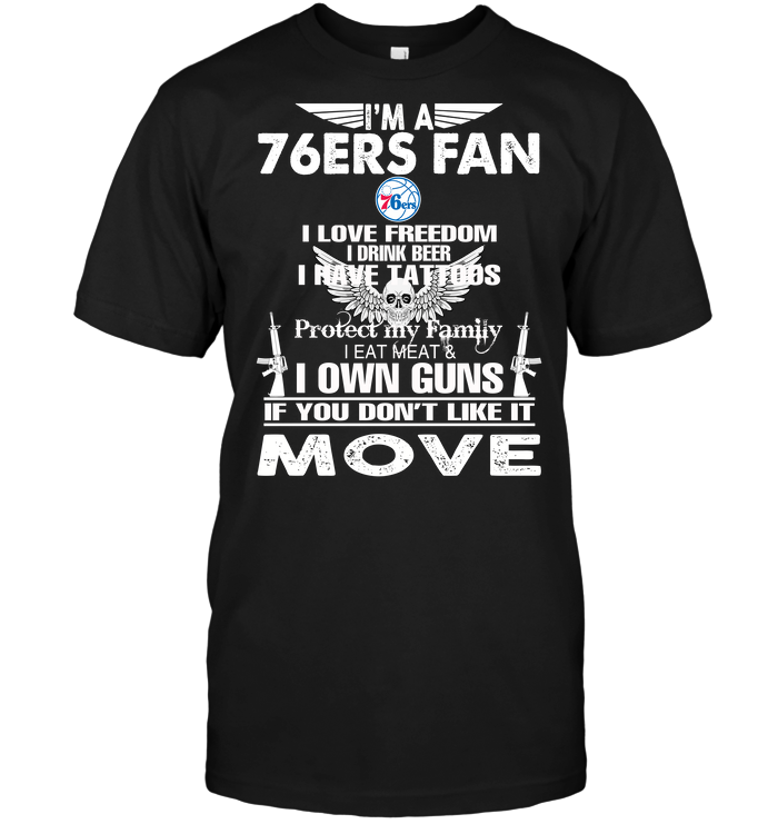 Philadelphia 76ers "i'm A 76ers Fan" Personality T-Shirt Philadelphia 76ers "i'm A 76ers Fan" Personality T-Shirt