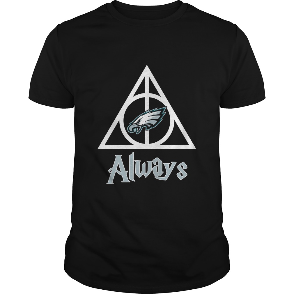 Philadelphia Eagles "deathly Hallows Always" Harry Potter T-Shirt Philadelphia Eagles "deathly Hallows Always" Harry Potter T-Shirt