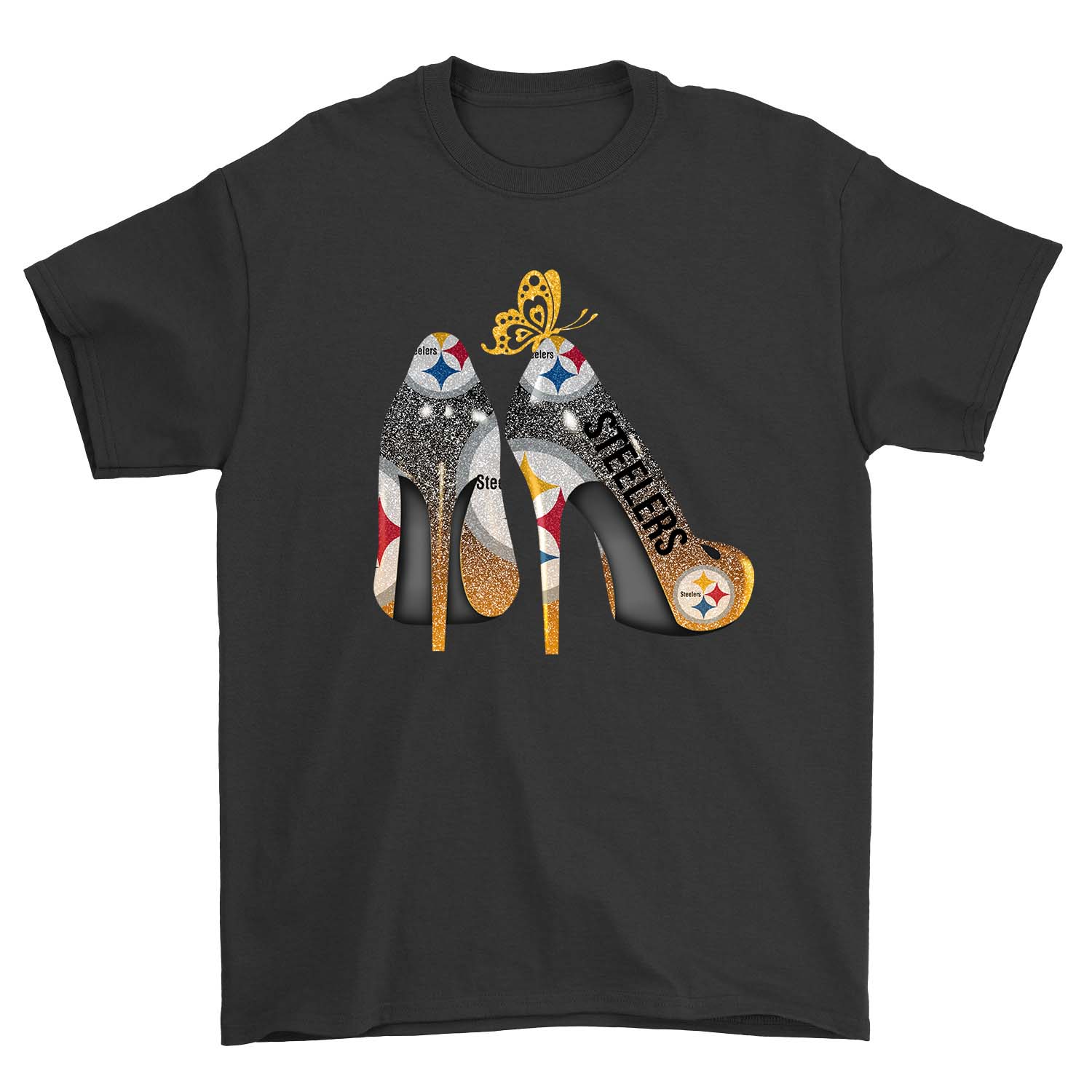 Pittsburgh Steelers "butterfly High Heels" T-Shirt Pittsburgh Steelers "butterfly High Heels" T-Shirt