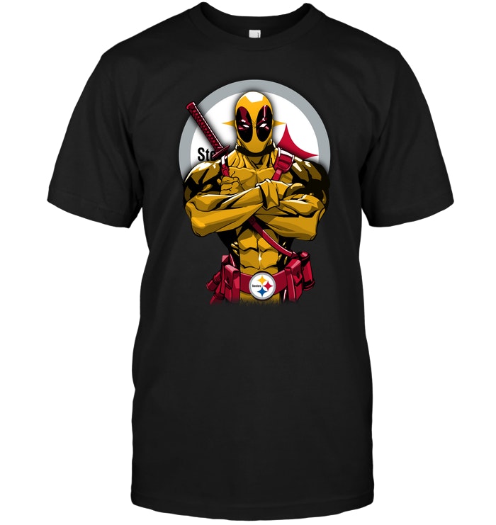 Pittsburgh Steelers "deadpool" Crossover T-Shirt Pittsburgh Steelers "deadpool" Crossover T-Shirt