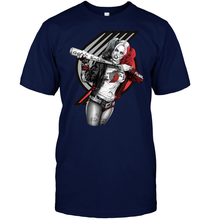Portland Trail Blazers "harley Quinn" T-Shirt Portland Trail Blazers "harley Quinn" T-Shirt