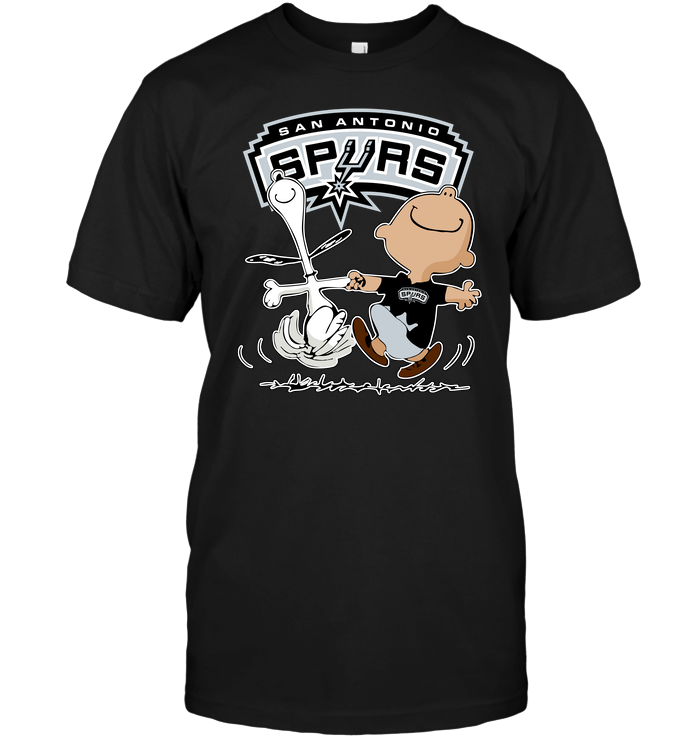 San Antonio Spurs "charlie Brown & Snoopy" T-Shirt San Antonio Spurs "charlie Brown & Snoopy" T-Shirt
