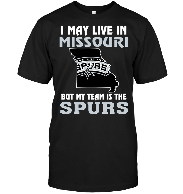 San Antonio Spurs "i May Live In Missouri" T-Shirt San Antonio Spurs "i May Live In Missouri" T-Shirt