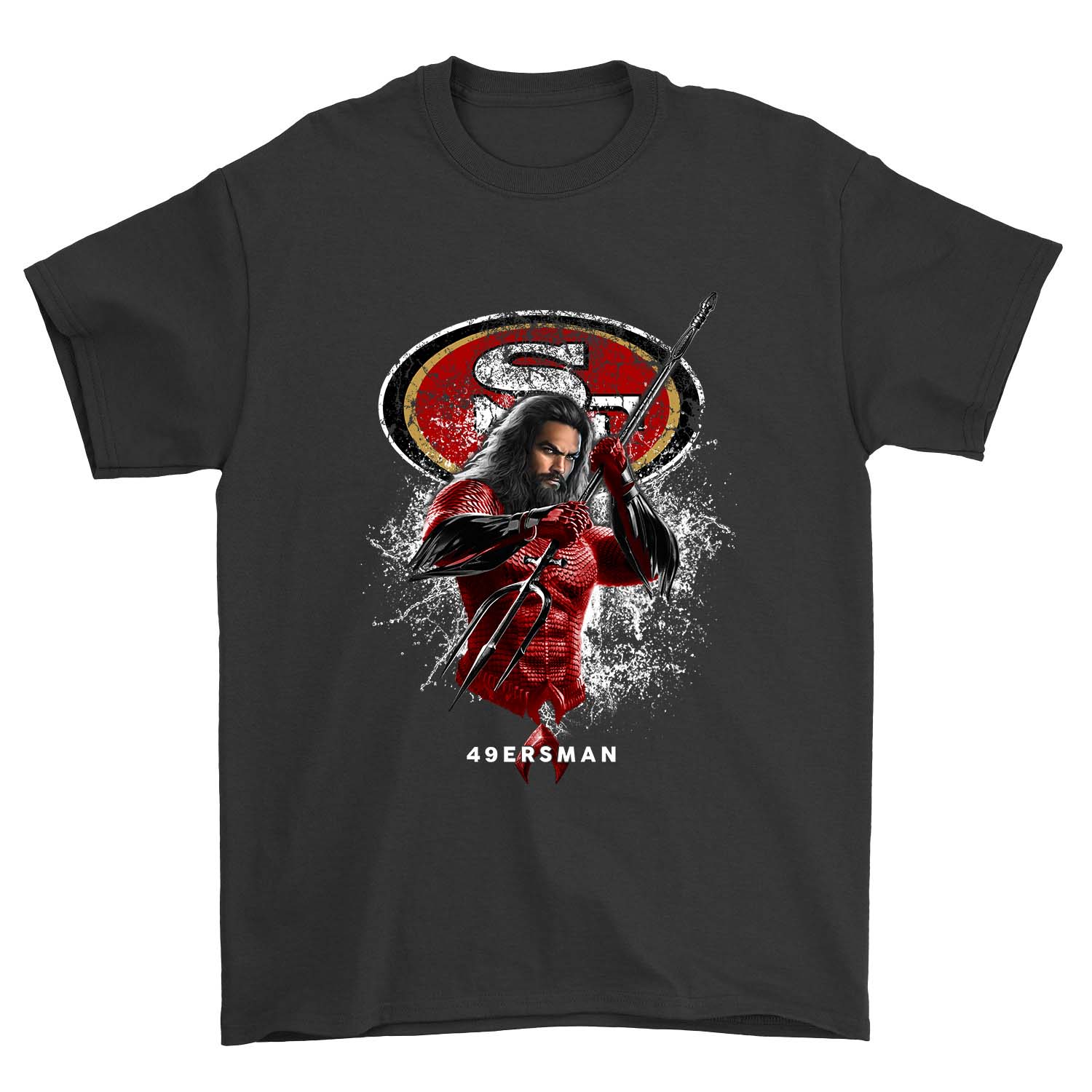 San Francisco 49ers "aquaman 49ersman" T-Shirt San Francisco 49ers "aquaman 49ersman" T-Shirt