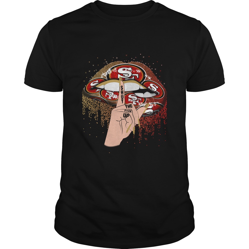 San Francisco 49ers "shut Up" Lips T-Shirt San Francisco 49ers "shut Up" Lips T-Shirt