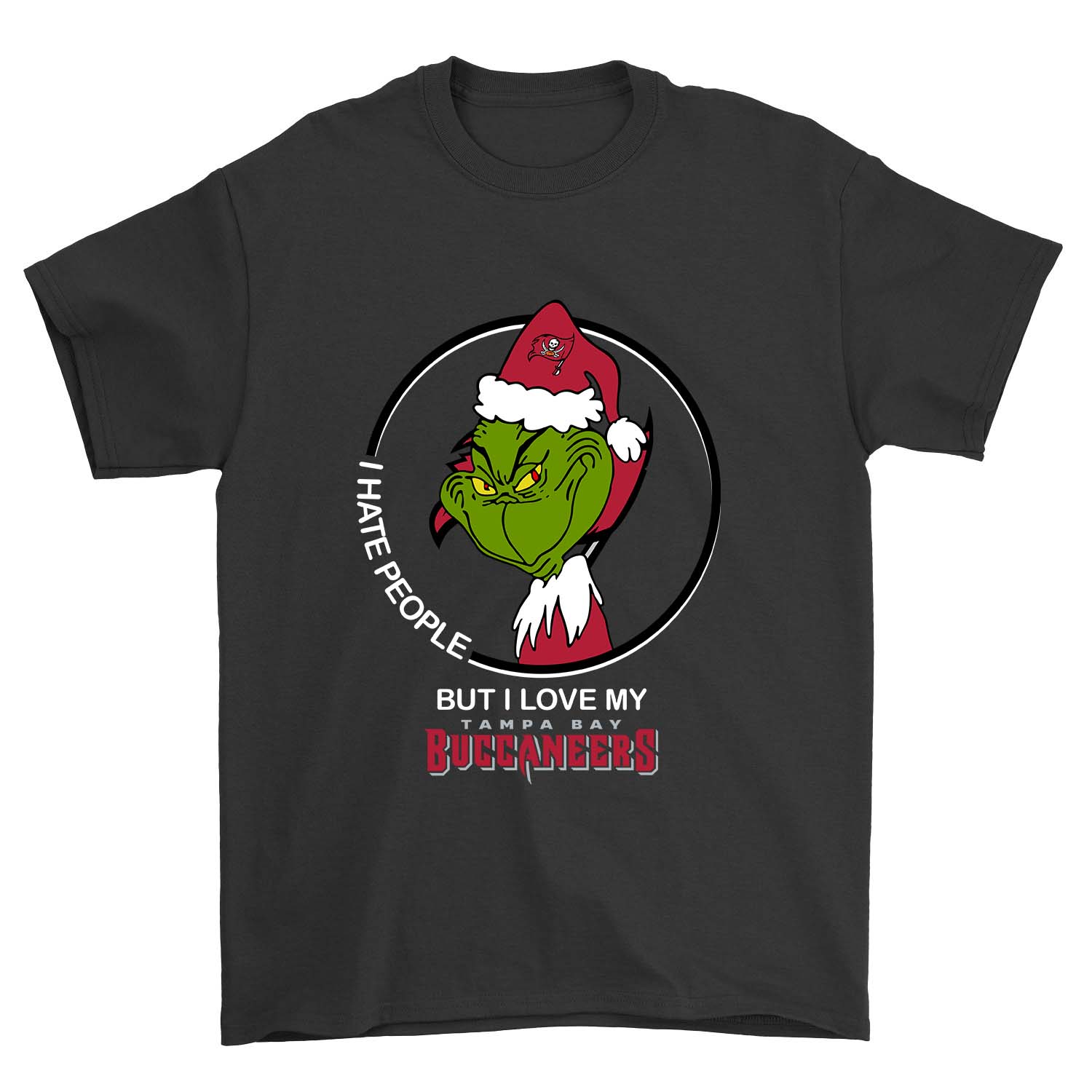 Tampa Bay Buccaneers "grinch - I Hate People" T-Shirt Tampa Bay Buccaneers "grinch - I Hate People" T-Shirt