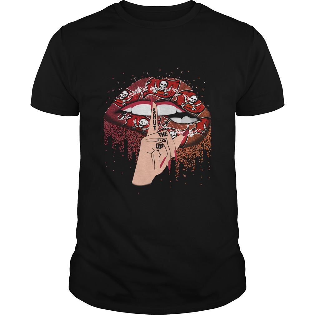Tampa Bay Buccaneers "shut Up" Lips T-Shirt Tampa Bay Buccaneers "shut Up" Lips T-Shirt
