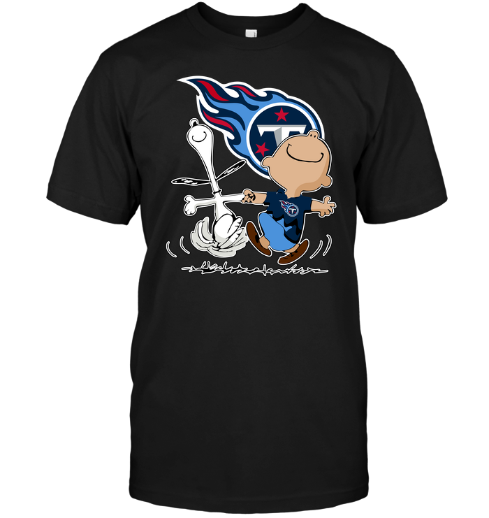 Tennessee Titans "charlie Brown & Snoopy" T-Shirt Tennessee Titans "charlie Brown & Snoopy" T-Shirt